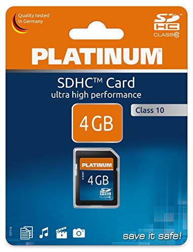 PLATINUM 4 GB Class 10 SDHC Speicherkarte 177115 – Bild 3