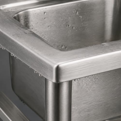 Image of Stainless Steel Utility Sinks, 22 Inch Compact Shop Sink