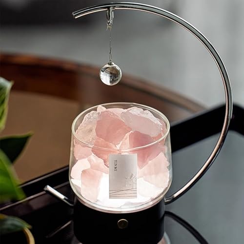 Image of Himalayan Salt Lamp Salt Rock Lamp Night Light with DC Power Cable Crystal Comfort Lighting for SPA Bedrooms Office Outdoor Camping Glacier Pink