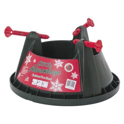 Cinco Advantage 8 Christmas Tree Stand for Real Fresh Cut Trees Up to 8ft Cover