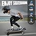 Caroma Electric Skateboard with Remote, 350W Electric Longboard for Kids Adults, 12.4MPH Top Speed, 8 Miles Range, 7 Layers Maple, 3 Speed Gears Adjustable for Beginners and Experts