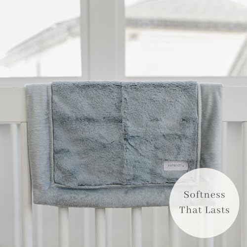 Image of Saranoni Luxury Security Blankets for Babies | Ultra-Soft Lush and Boutique Quality Baby Blanket | Slate, Mini - 15 inch x 20 inch