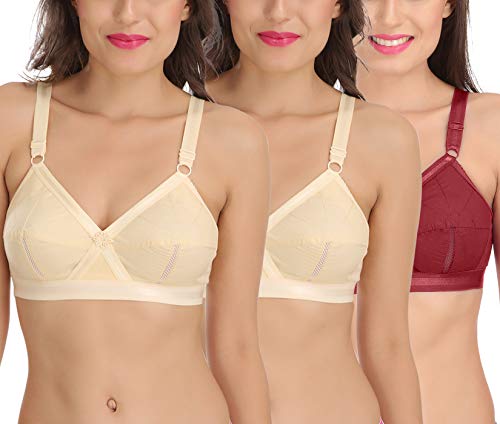 Image of SONA Perfecto Plus Size Cotton Bra for Woman Full Coverage Pack of 1