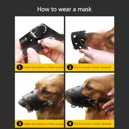 Muselière solide taille S pour laisser le chien haleter et boire