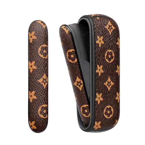 CS152 iluma ケース イルマワン用ケース PUレザー製 360°全面保護 iluma ケース 加熱式たばこ用ケース 耐衝撃 イルマワンカバー iluma に対応 (ブラウン-A, iluma ケース)