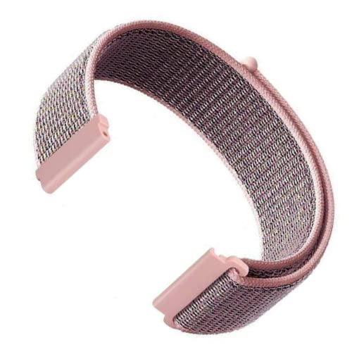 Image of YODI Nylon Classic Strap Band for Redmi watch 5 Lite Smartwatch Only Straps Accessories for Men and Women compatible with Mi Watch Lite 5 (NYLON-PINK)