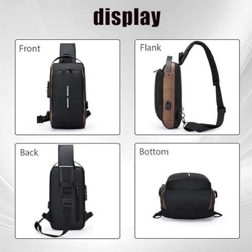 Auricz Bag, Auricz Sling Bag, New Carbon Fiber Streamline Anti-Theft Sling Bag, Streamline Anti Theft Crossbody Bags for Men3