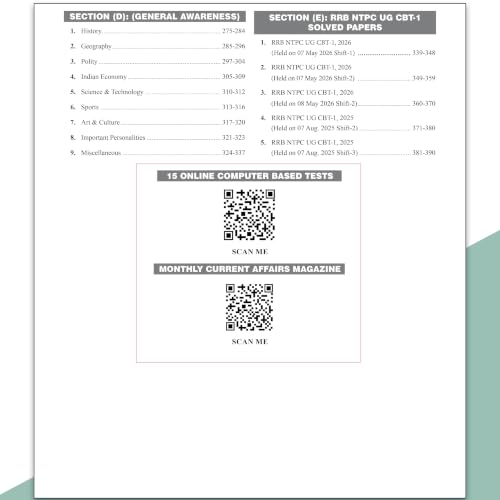 Buy PW All in One RRB NTPC Undergraduate CBT-1 and 28 RRB Pack of 2 - Image 8