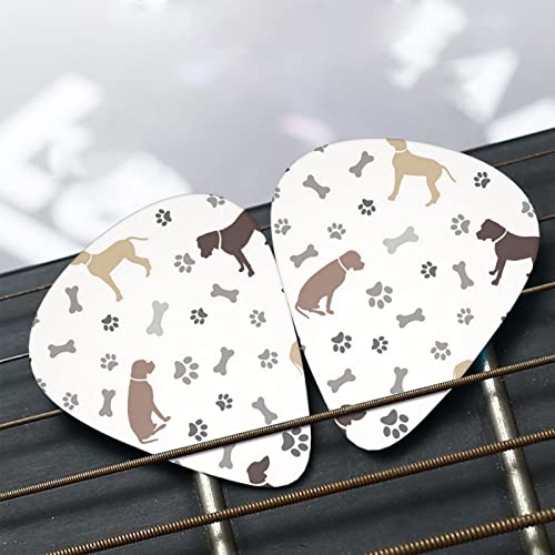 Lot de 12 médiators uniques pour guitare basse électrique et acoustique Motif pattes de chien - Les Beatles, Paul McCartney, John Lennon, RIngo Starr, George Harrison Lot de 12 médiators uniques pour guitare basse électrique et acoustique Motif pattes de chien – Image 8