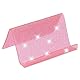 PATIKIL Geschäftskartenhalter für den Schreibtisch, Acryl-Geschäftskartenhalter Glänzender Kartenständer Organizer Kartenanzeige für Büroausstellung, Pink