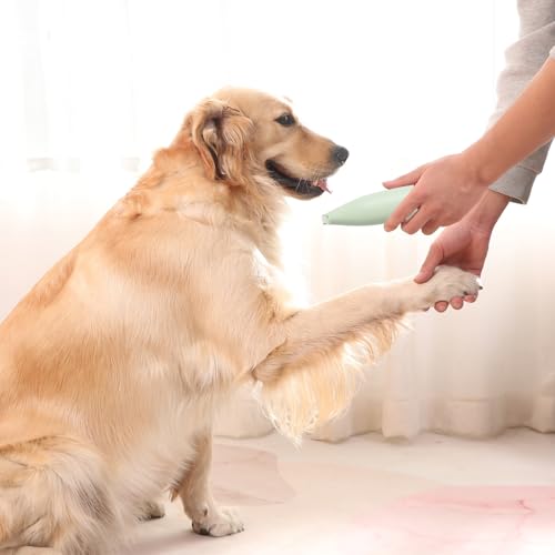 Image of TecoKart Dog Cat Trimmer for Paw with USB Rechargeable and Low Noise, Dogs Hair Cutting Machine with LED Light for Small Spots - Green
