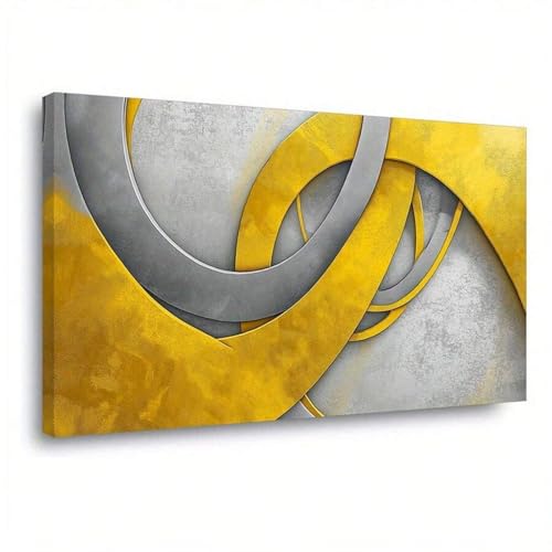 Toile murale géométrique et tableau peinture abstraite moderne 40x60cm sans cadre de salon