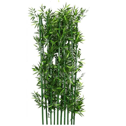 Plantas artificiales grandes de bambú para exteriores e interiores, 3 pies, 4 pies, 5 pies, 6 pies y 6.5 pies de alto, árbol de imitación de seda de bambú falso, decoración de bricolaje con hojas para