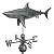 Good Directions 965GRY Shark Weathervane, Pure Copper Hand Finished Grey Patina
