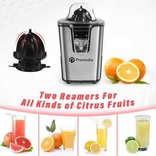 PRAMEDIA 40W Electric Citrus Juicer with Dual Cones — view 3