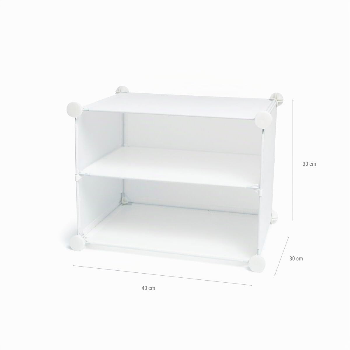 InnovaGoods® Zapatero Modular Portátil, 10 módulos, 18 Compartimentos para 36 pares, Incluye Perchero y Orificios de ventilación, Montaje sin herramientas. mueble zapatero para vestidores, baños, etc.