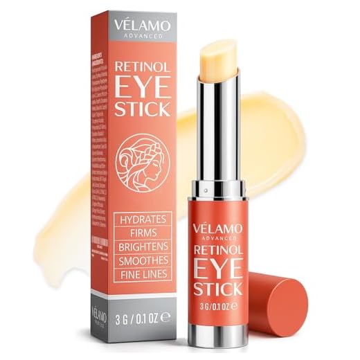 Retinol Eye Stick, Retinol Eye Cream for Dark Circles and Puffiness, Visible Results in 3-4 Weeks, Under Eye Cream Anti Aging, Eye Brightener Stick, Eye Cream for Wrinkles, Brightening Eye Cream for Puffiness and Bags under Eyes, Brightening Eye Balm Reduces Fine Lines and Dark Circles