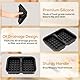 VINATO 2er Set Silikon-Waffelformen für Ninja Airfryer AF400EU/AF451EU/AF500EU | Heißluftfritteuse Zubehör mit stapelbarem Design, hitzebeständig & spülmaschinenfest