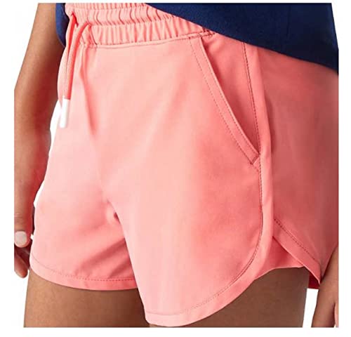 Eddie Bauer Youth Girl's 2 Pack UPF 30 Quick-Dry Lined Active Shorts (as1, Alpha, m, Regular, Coral Reef, Medium(10/12))4