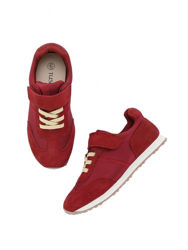 Image of Tuskey Velcro Jogger Shoes for Kids Anti Skid Velcro Closure Sports Shoes for Boys and Girls