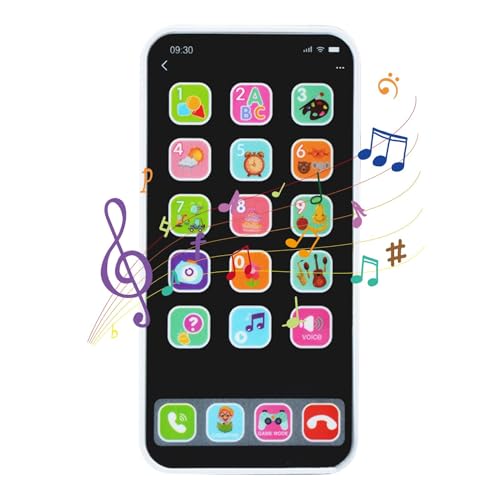 Jouet de téléphone pour – Jouet de téléphone Portable à écran Tactile avec lumières, Effets sonores | Faux téléphone Portable pour de 1 à 6 Ans,...