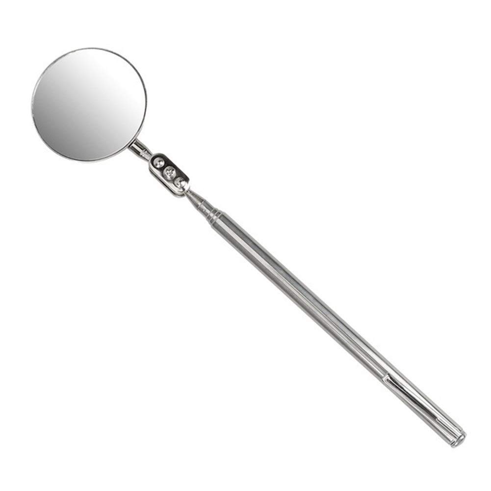 YNIYUJKL Telescoping Inspection Mirrors Telescopic Inspection Mirror Telescoping Inspection Round Mirror Extending Car Angle View Pen Hand Tools Set Auto Telescopic Detection,5cm Silver