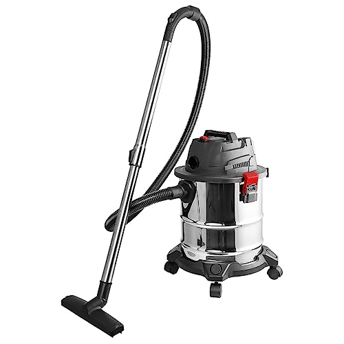 GRAPHITE Energy+ - Aspirador en seco y húmedo de 18 V, depósito de 20 litros, función de soplador, potencia de aspiración de 80 W, diámetro de boquilla de manguera de succión de 32 mm, flujo de aire