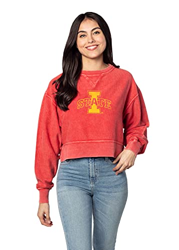 Image of chicka-d NCAA womens Corded Boxy Pullover