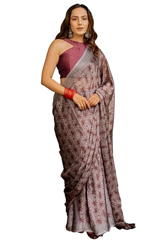 Image of MIRCHI FASHION Saree for Woman Chiffon Shibori Printed | Lightweight Regular Use and Professional Office Sari with Blouse Piece