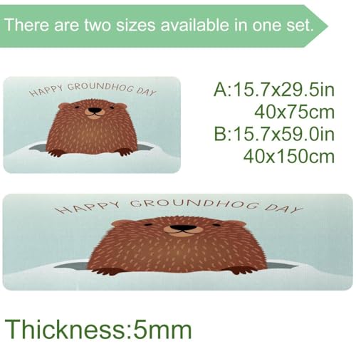 Tapis de cuisine lavable pour sol propre, pack de 2 marmotte absorbant - 4