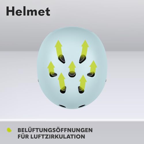 LIONELO Helmet Schutzhelm für Kinder, verstellbar 50-56 cm, Kinnschutz – Ansicht 6