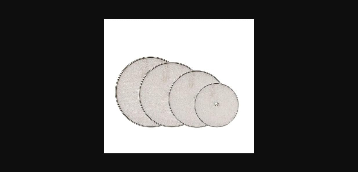 Stainless Steel Net Cover/Lid For Milk, Curry|Set Of 4 Pieces|304 Food Grade Heavy Net Cover |, Silver