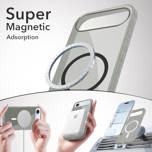Image of Jkobi Lifetime Anti-Yellow MagSafe Compatible Clear Back Cover Case for Apple iPhone 17 Air (Sleek Hard Crystal | Shockproof and Camera Protection)