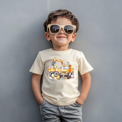 Toddler Shirts for Boys Grils Kids,Short-Sleeve Kids' Easter Shirts – Fun & Cute Designs Easter Shirt, 2-6T3