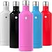 Vremi 16 oz Stainless Steel Water Bottle - Double Walled Vacuum Insulated Metal Water Bottle Travel or Gym BPA Free with Leak Proof Lid - Keeps Drinks Hot or Cold and Fits Standard Cup Holders - Pink