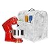 HUISEFOR Stand Mixer Cover Compatible with Kitchen Aid Mixer, White Marble Print Kitchen Appliance Dustproof Covers with Pockets, Fits All Tilt Head & Bowl Lift Models Mixers