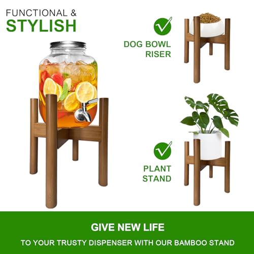 Adjustable Drink Dispenser Holder Stand (6-11 Inch) - Fit Beverage Dispenser, Water Filter Pitcher, 1-5 Gallon Water Jug Jar Bottle Container, Water Dispenser Countertop, Laundry Detergent Dispenser - Image 3