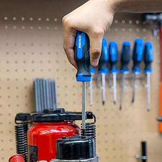 NEIKO 01377A Magnetic Torx Screwdriver Set | 12 Piece | T5 – T40 | 6 Point Star Head Driver | Heat Treated Chrome Vanadium Steel | Non Slip Cushioned Handle Grip | Magnet Bit Tip | Carrying Pouch