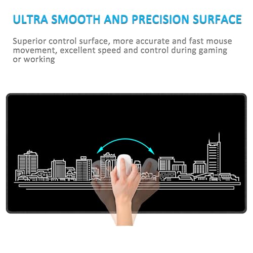 Tapis de souris de jeu XXL à surface speed et base stable - 7