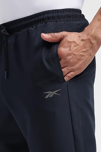 Image of Reebok Men's Track Pants - Performance Trackpants 3 E - Durable Polyester Gym & Training Pants