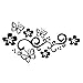 VORCOOL Lot de 2 Autocollants pour Voiture Motif Papillons et Fleurs
