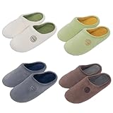 [Fanyker] ルームシューズ スリッパ レディース メンズ 洗える 来客用スリッパ セット 室内 部屋履き 静音 ルームスリッパ トイレスリッパ 低反発 男女兼用 オフィス カップル 滑り止め 履き心地良い 軽量 自宅用 職場 洗濯可