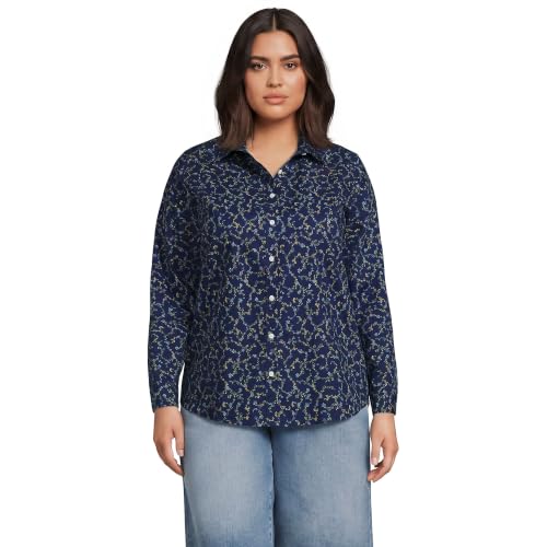 Image of Lands' End Women's Pinwale Cord Long Sleeve Shirt