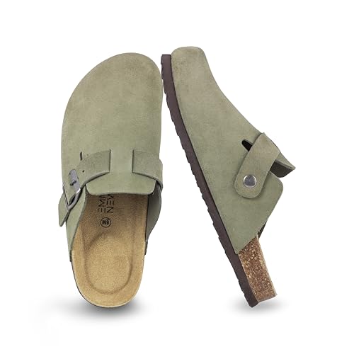 Image of EMMA NEW YORK Womens Clogs Mules Slip-On for Women with Arch Support Cork Footbed Potato Shoes