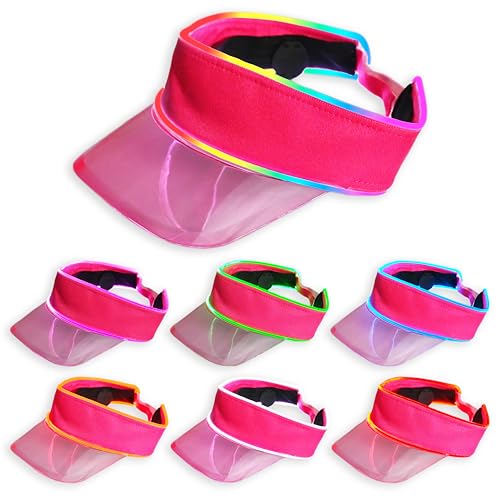 Gorra Visera LED Neón Recargable Unisex miniatura 3