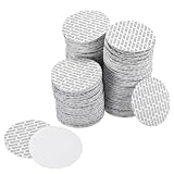 PATIKIL 300 Stück Schaumstoff-Dichtungsringe, 80mm PS Schaumstoff-Dichtungsringe Selbstklebend Rund Druckempfindlich Manipulationssicher