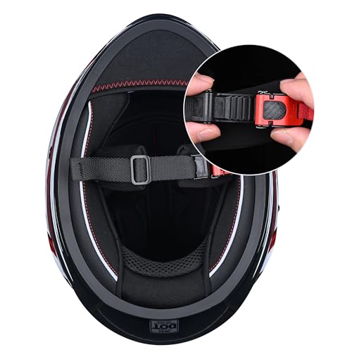 Ahr 33HEL015-M67L-001 Run-F Full Face Motorcycle Helmet Dual Visor Dot Approved L thumb #4