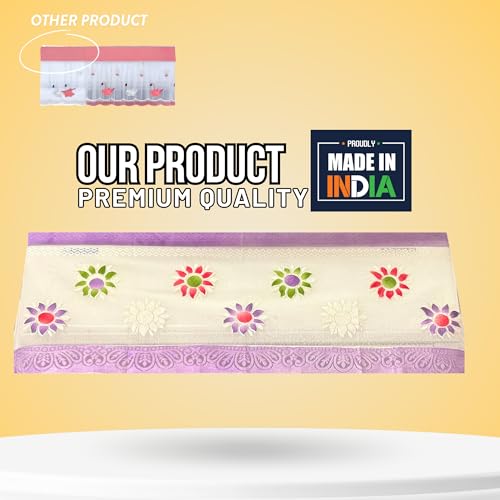 Image of Cotton Net Split AC Cover Indoor Unit for 2 Ton Capacity AC, Premium Work Indoor AC Dust Protection Cover Designer Summer Ac Cover for 2 Ton Ac (38 X 15.35 X 7.8 inch, Purple)