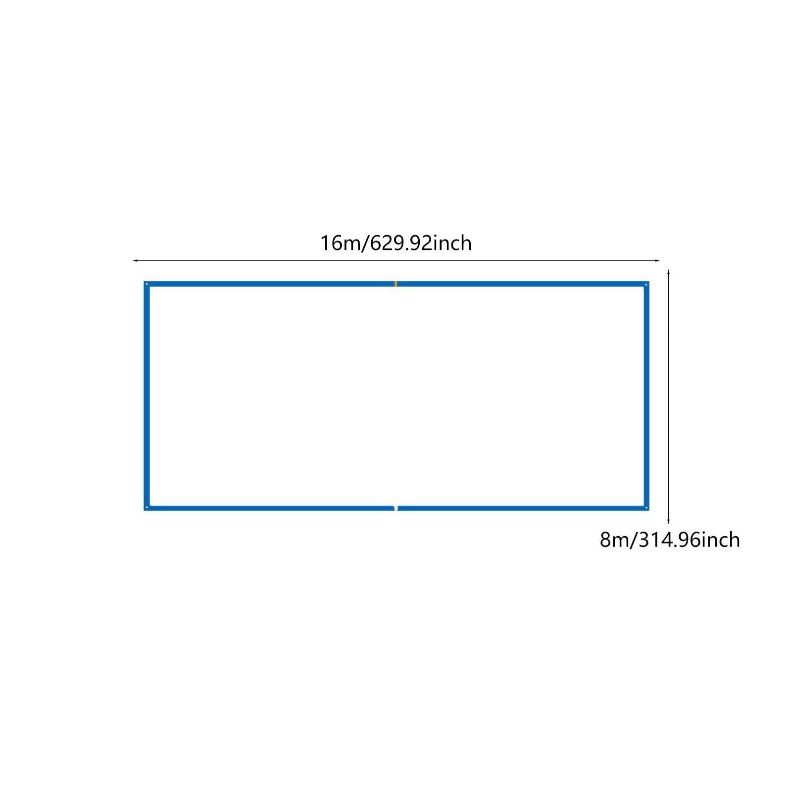 Vaveren Beach Volleyball Line Portable with Sand Anchor Sturdy,Polyester Marker Movable Heavy Duty 26.3 Ftx 52.5 ft for Outdoor Sand, Blue