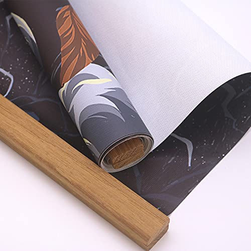 Large Set Of 4 China Oriental Asian Wolf Tiger Snake Bull Print On Canvas Wall Decorative Painting Art Decor Poster Hanging On The Wall Sushi Restaurant Karate Hall Living Room Office Home Picture 14 X 45'' X 4Pcs #TOP6